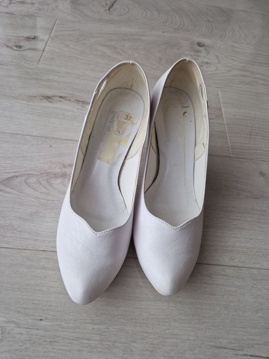 Białe buty do ślubu r.38