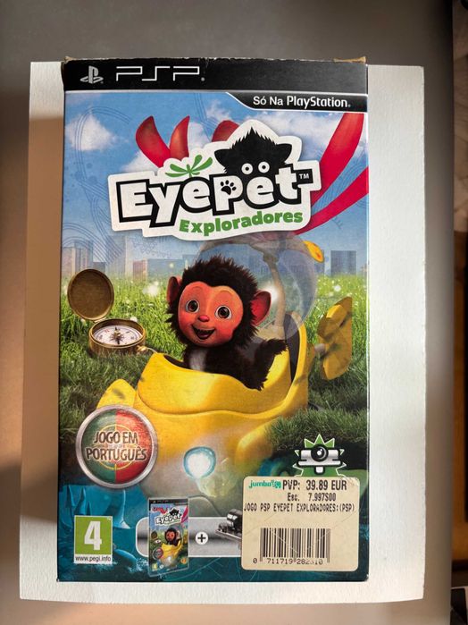 Câmara para PSP-E 1004 como nova + embalagem +jogo EyePet exploradores