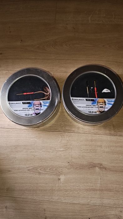 Kable głośnikowe Oehlbach Crystal Wire T15 2x1,5mm² (2x10m w puszce) + wtyki szpilkowe