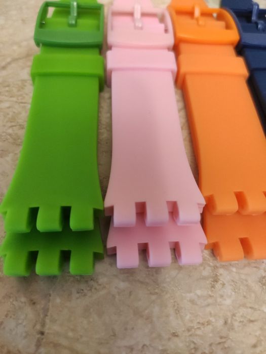 Ремешки Swatch, силіконові ремінці свотч