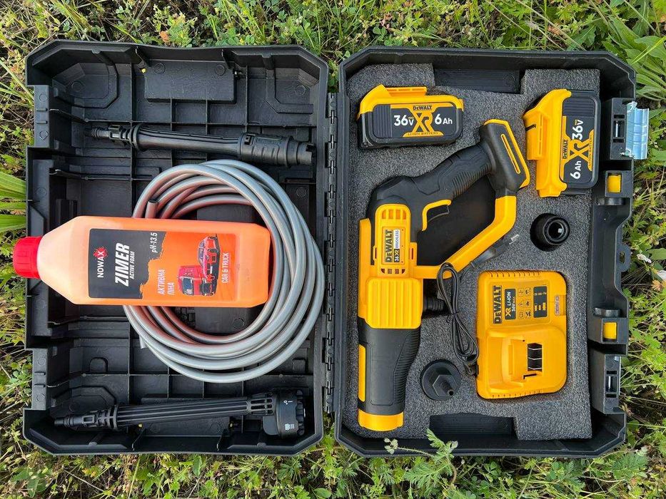 Мийка портативна DeWalt 36 V мийка високого тиску