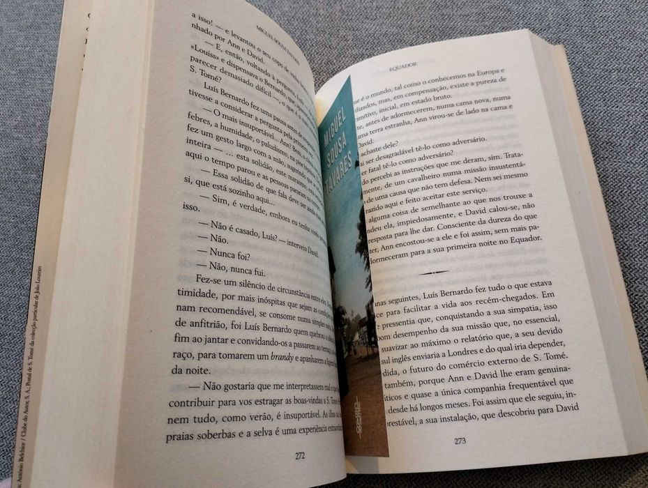 Livro "Equador" de Miguel Sousa Tavares