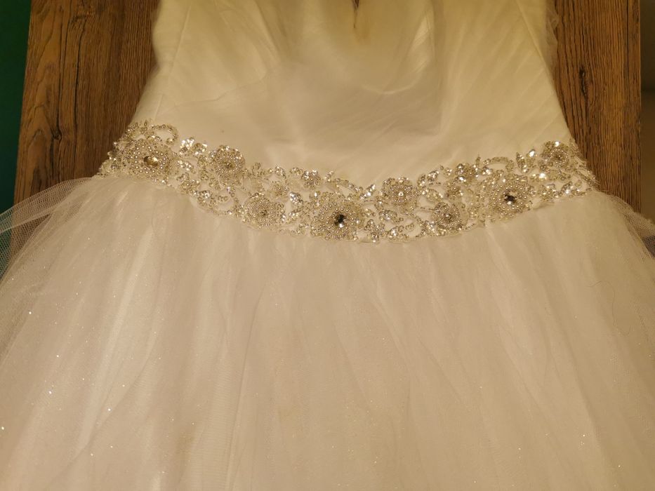 Suknia ślubna róż. 38 na 172 cm wzrosty + 5 cm obcas