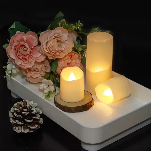 Świeczki LED typu tealight z timerem, pilot zdalnego sterowania 6 szt