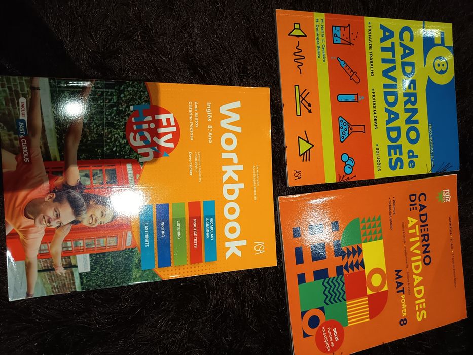 Selling brand-new activity books for 8th grade