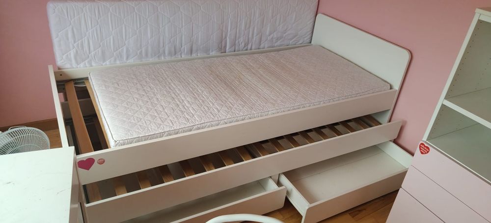 Łóżko dziecięce Podwójne Ikea Lędziny Blich • OLX.pl