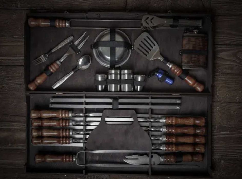 Набір шампурів у кейсі! Набор шампуров вкейсе! Супер подарунок!