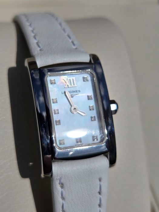 Longines DolceVita z 11 diamentami oraz tarczą perłową - jak NOWY!