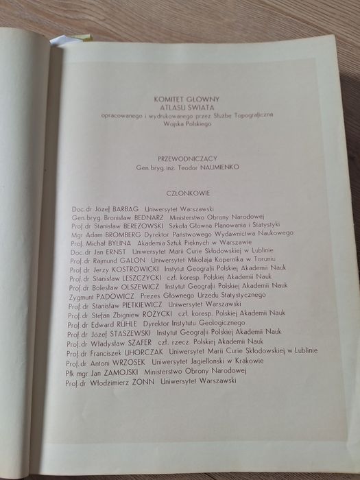 Atlas Świata; Wydawnictwo Naukowe, 1962 -unikat.
