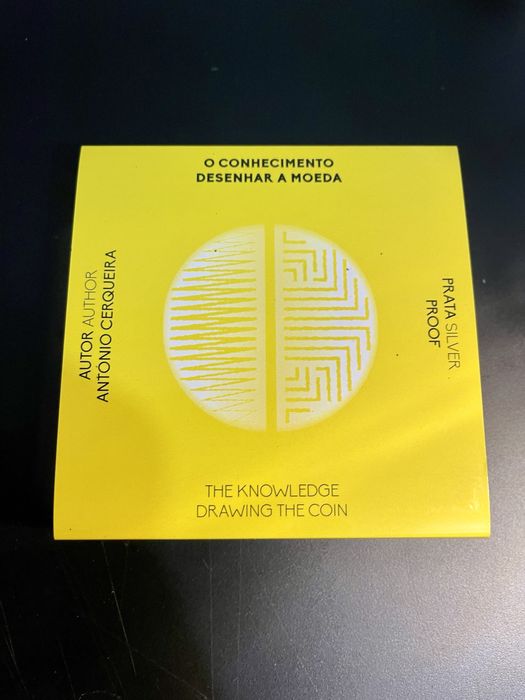 Moeda 5€ “O Conhecimento” Prata Proof