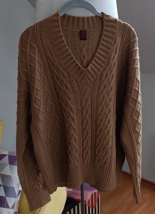 Sweter z wełną i kaszmirem  Stefanel , jakość premium (S)  nie noszony