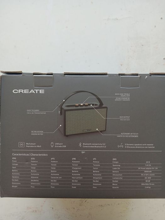 Coluna de som CREATE