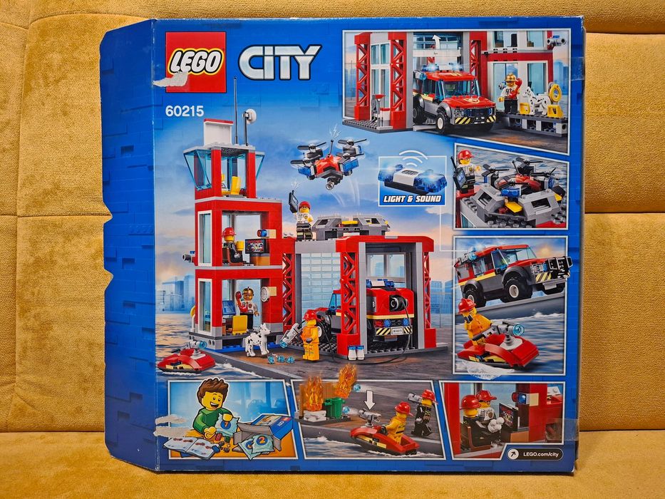 Lego City 60215 Remiza strażacka, oryginalne pudełko Oława • OLX.pl