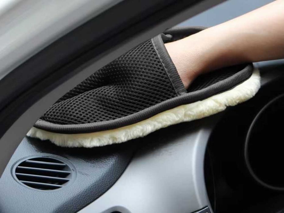 Rękawica do mycia samochodu detailing mikrofibra soft 2szt