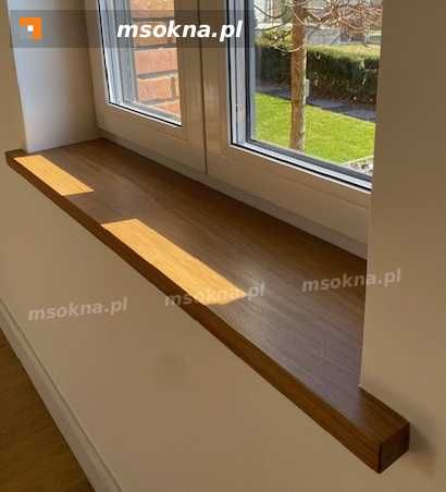 parapety wewnętrzne drewniane - dębowe