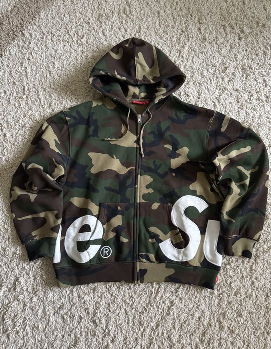Зип-худи Supreme Big Logo Camo Размер-М
