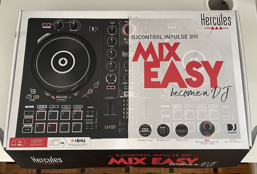 Controladora Hercules Inpulse 300 + Auscultadores + mala transporte