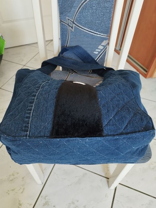 Torebka dżinsowa ręcznie robiona
