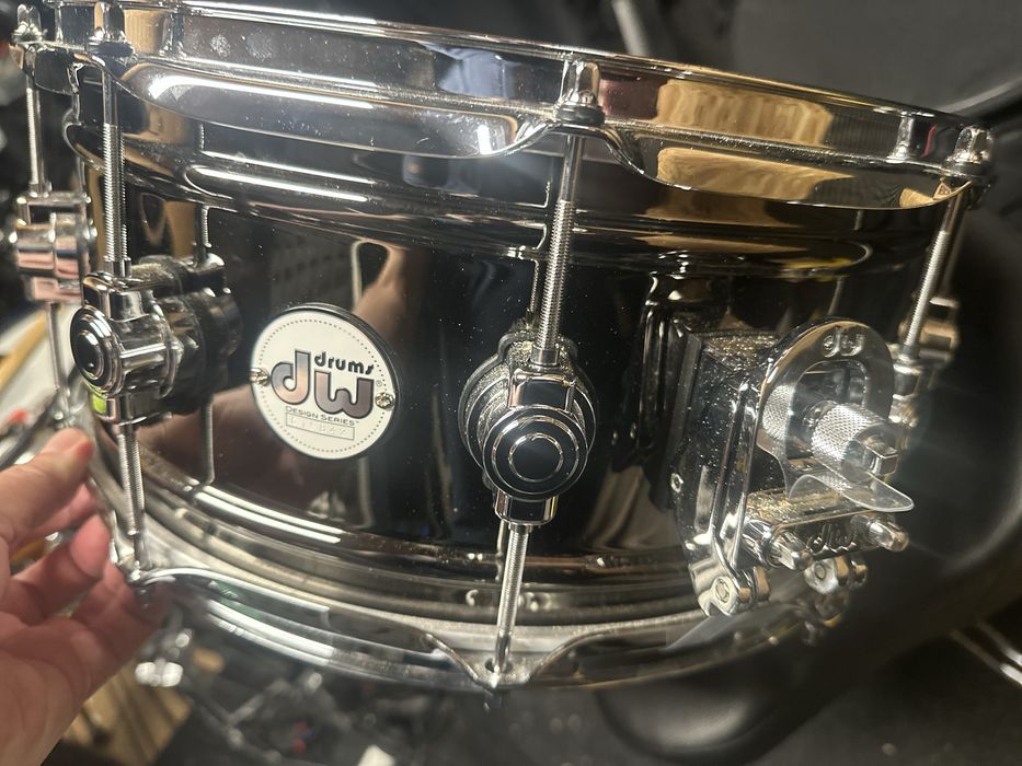 DW Design Series 14'' x 6.5'' Black Nickel Over Brass Snare Drum