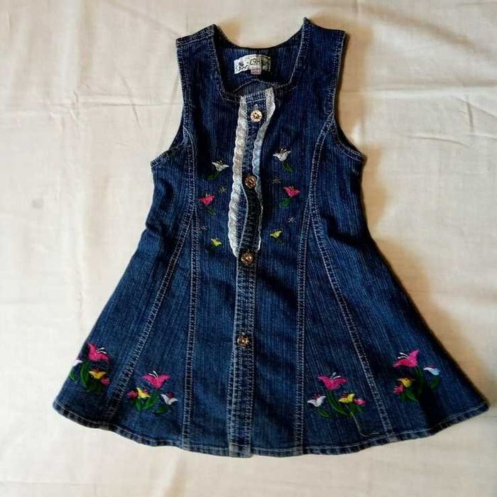 Детский джинсовый сарафан СЯНШИ