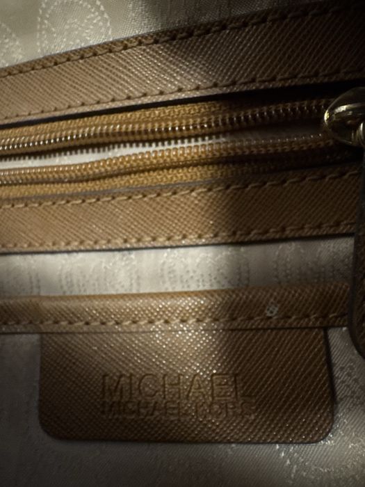 Brązowa torebka shopper Michael Kors camel shopper bag