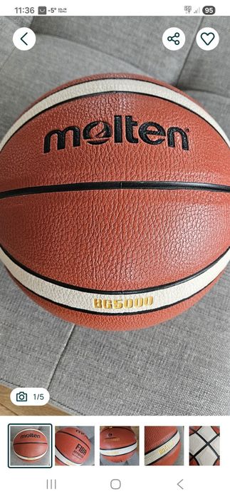 Piłka MOLTEN BG5000 koszykówki roz.7 Nowa! Hit