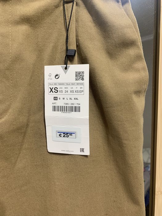 Брюки чіноси від zara верблюжий колір XS