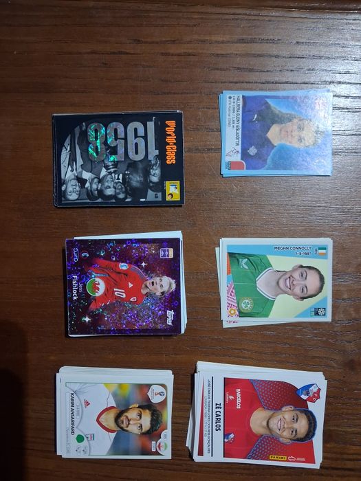 Cromos mundiais e europeus