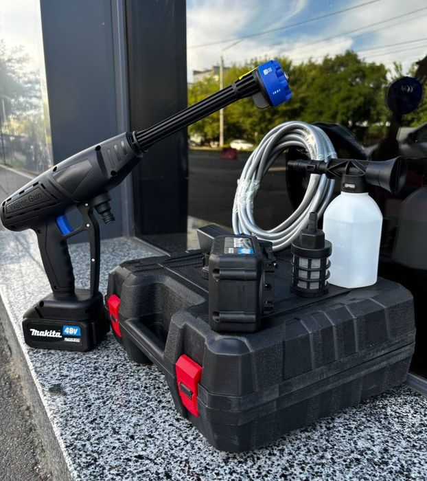Мощная мини мойка 10ah Makita высокого давления макита аккумуляторная