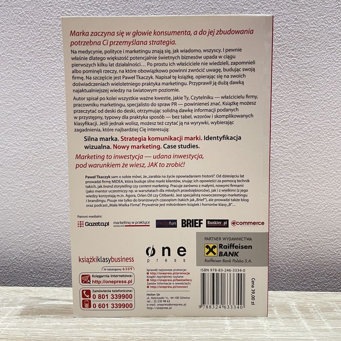 Zakamarki marki Paweł Tkaczyk One Press książka