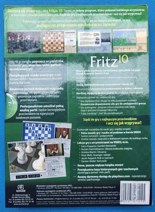 Fritz 10 Program szachowy Edycja GM