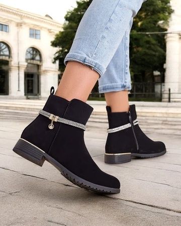36 37 38 botki 39 40 41 sztyblety na płaskim obcasie z bransoletką