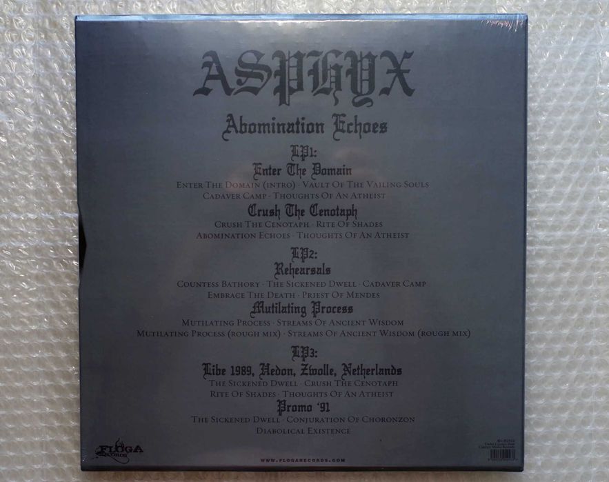 Asphyx – Abomination Echoes. Box z trzech płyt winylowych. Nowy. DARMOWA DOSTAWA Inpost.