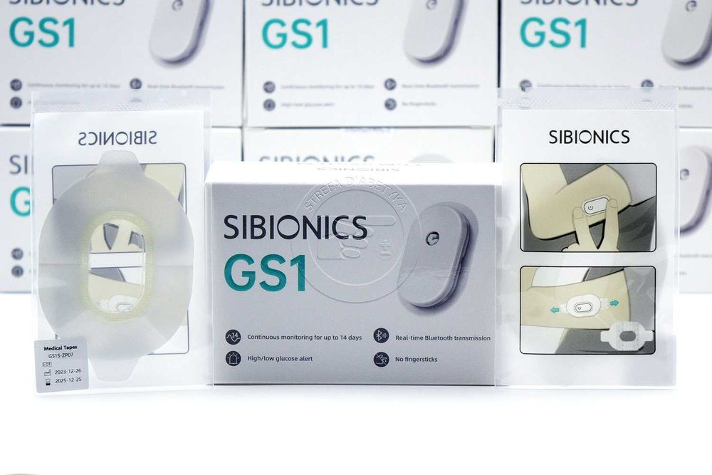 2 x Sensor – SIBIONICS GS1 + Plaster z Osłoną + Aplikator + GRATIS