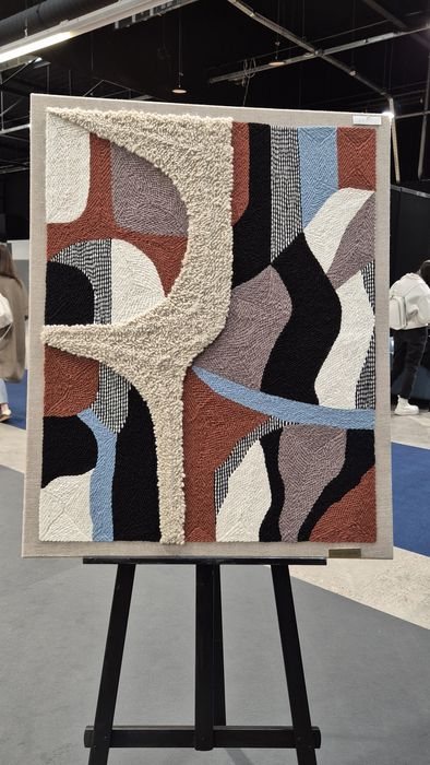 Tkany obraz, dekoracja ścienna, struktura,  wełna