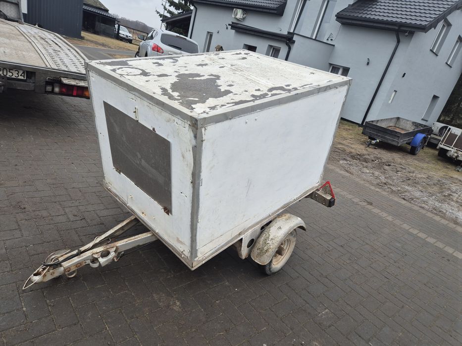 Przyczepka samochodowa do przewozu 2 psów