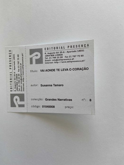 Livro Vai Aonde te Leva o Coração
