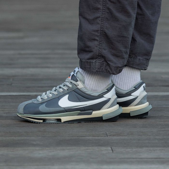 Кросівки NIke Cortez x Sacai 4.0 Grey premium