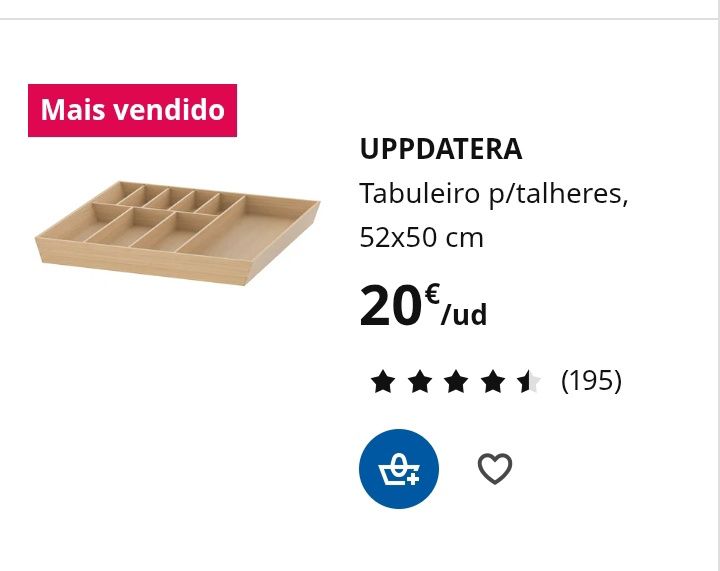Tabuleiro para talheres IKEA