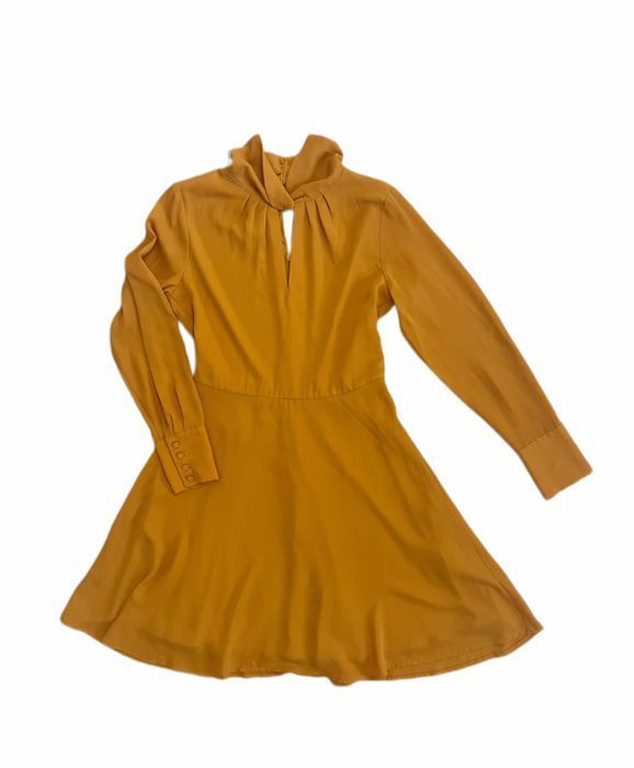 Musztardowa sukienka Mint&Berry [Rozmiar: S]