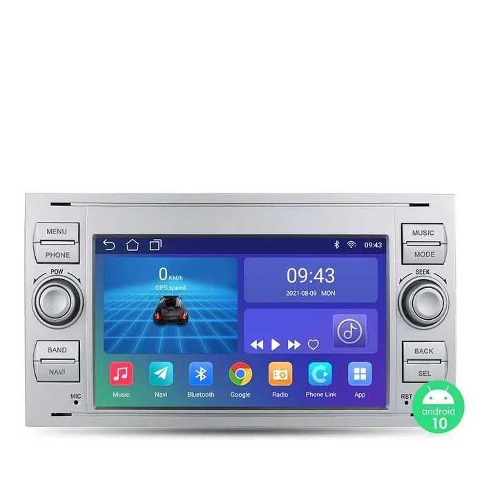 Radio Android Ford Focus Mondeo Smax Cmax Galaxy czarny/srebrny