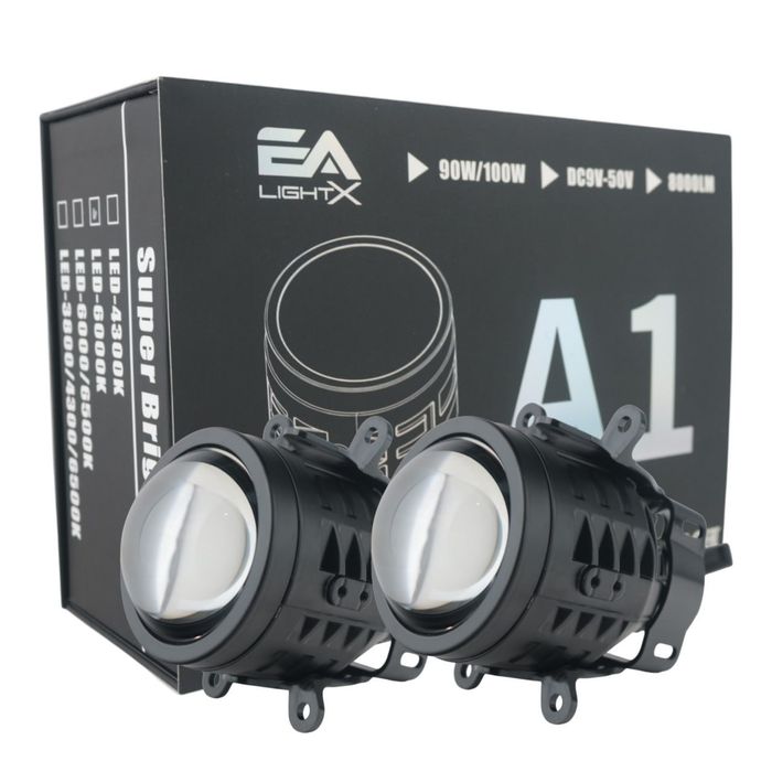 Універсальні протитуманні лінзи А1 з азотною капсулою  12-48v 100W