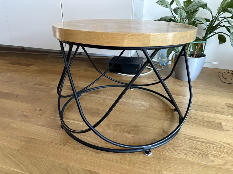 Dębowy stolik kawowy stylowy loft