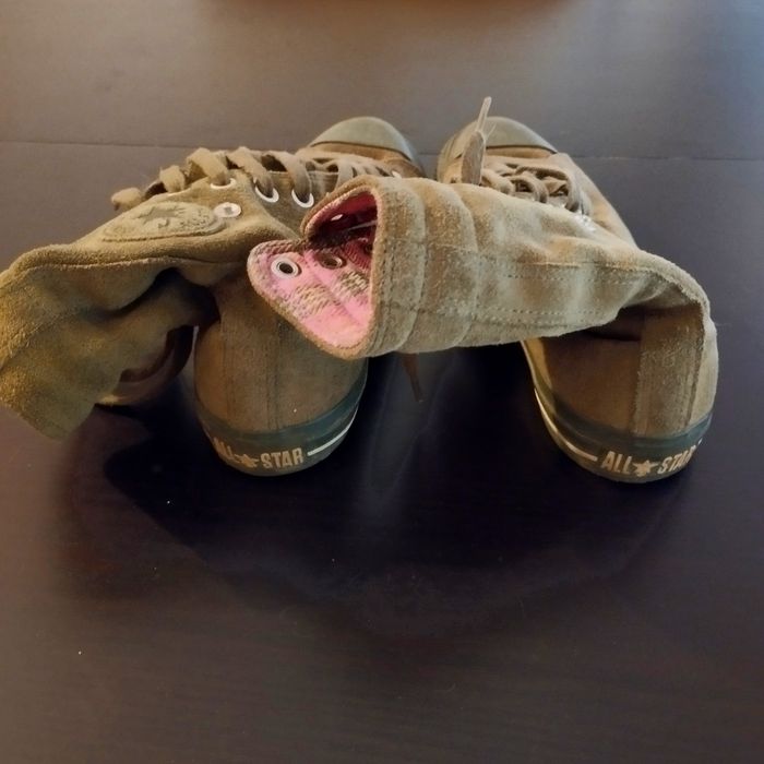 Tênis Bota converse All Star Camurça Verde Seco