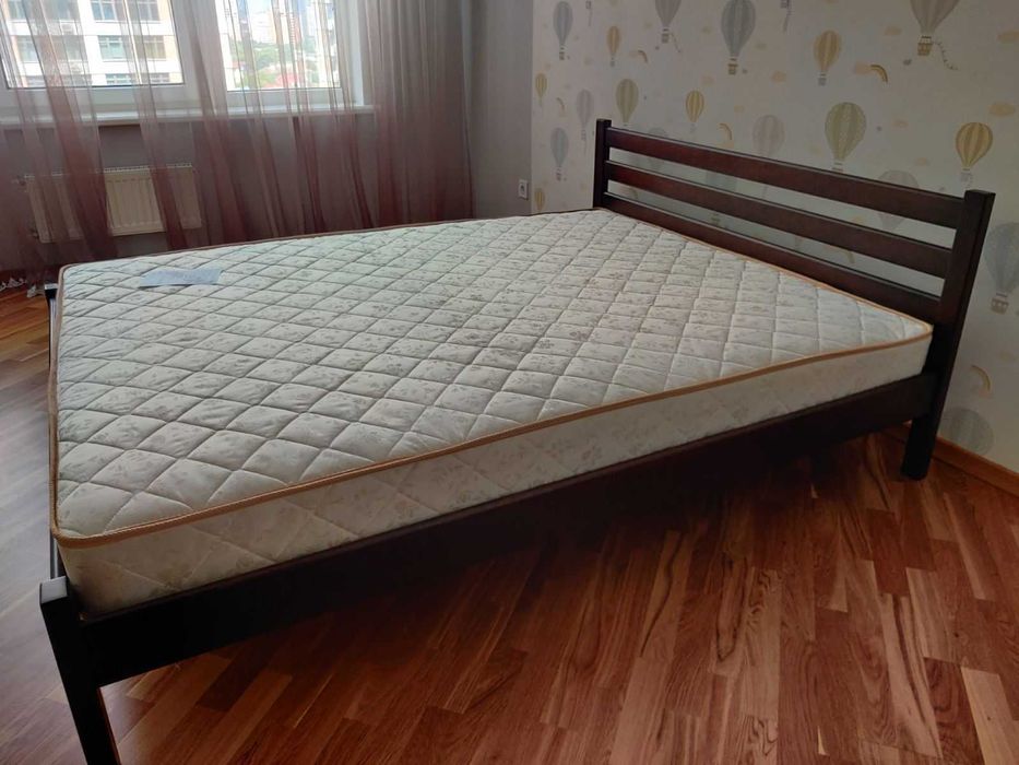 В НАЯВНОСТІ! Міцне ліжко з масиву односпальне двоспальне