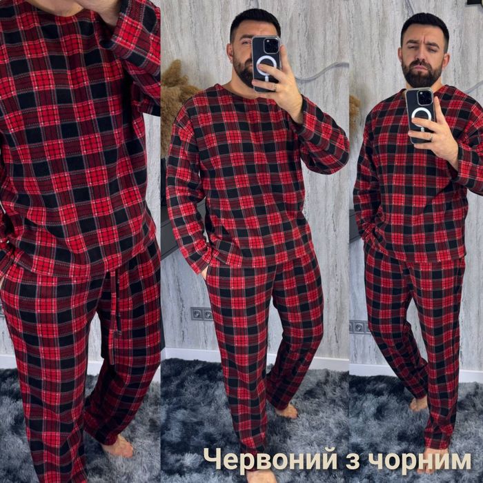 ‼️Чоловіча флісова піжама. ОПТ та роздріб. Розм: М/Л, ХЛ/ХХЛ