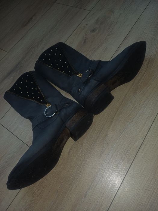 Kozaki skórzane kozaczki