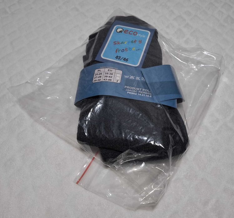 Skarpety Frotte, 43-46, ciemno szare (1 para)