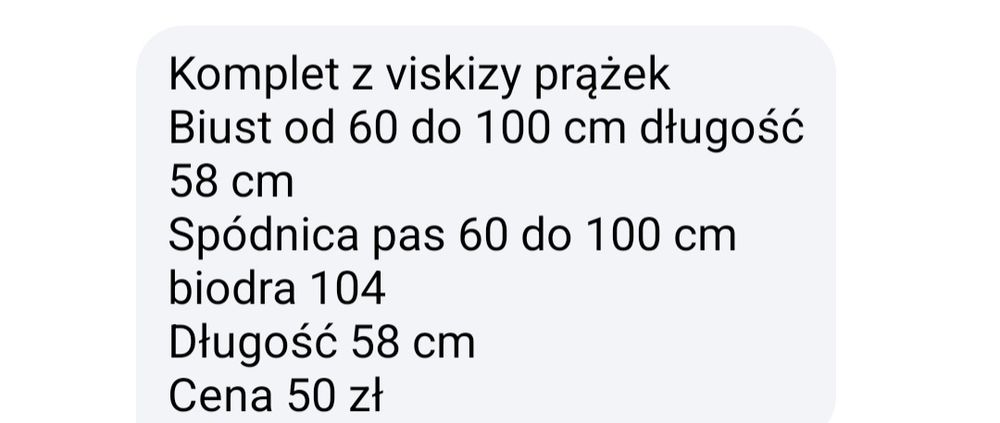 Komplet letni L nowy