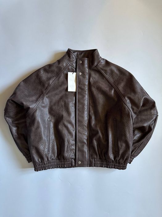 Шкіряна куртка Zara Leather Jacket Шкірянка Зара бомбер кожанка нова